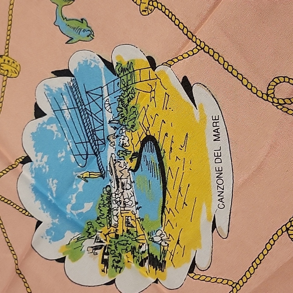 Source Unknown Map Print Scarf - Blue, Green, Red - Picture 4 of 16